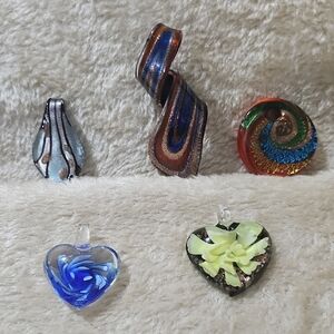 Colorful Glass Pendant Set